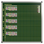 Klassen-Plantafel, 10 Stunden Mo-Fr, für 25 Klassen, 103x117 cm, 